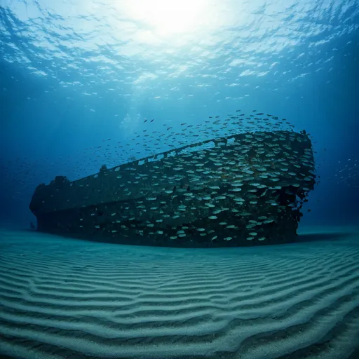 Snorkeler over a coral reef